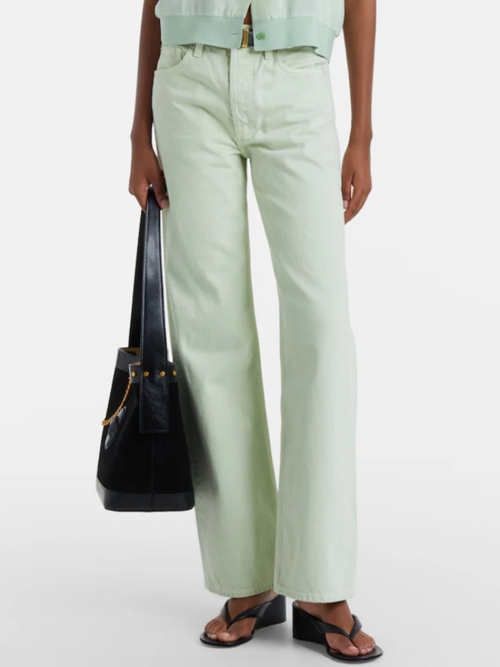 Agolde Arc wide-leg jeans in Mint